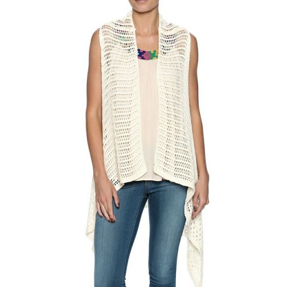 Double Zero Jackets & Blazers - Double Zero Crocheted Vest